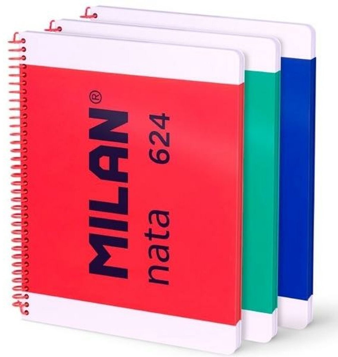 Milan-Set Notizbücher, mehrfarbig, A4, 80 Blatt, 3-teilig (4 Stück)