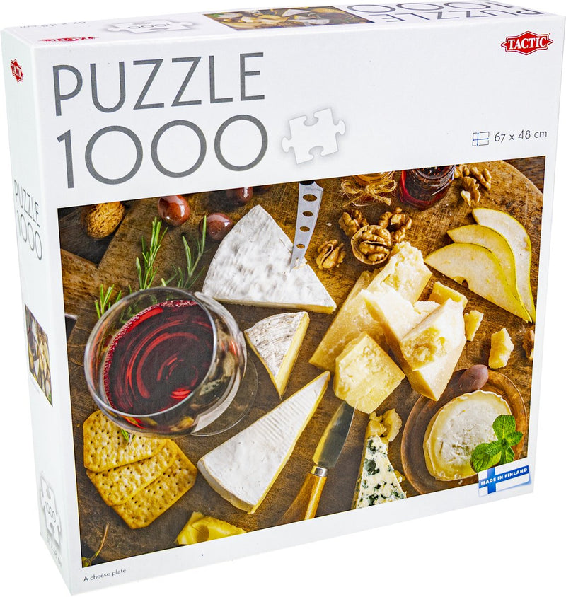 Tactic eine Käseplatte – Puzzle – 1000 Teile – kulinarisches Käsebrett – stimmungsvolle Food-Fotografie – hohe skandinavische Qualität