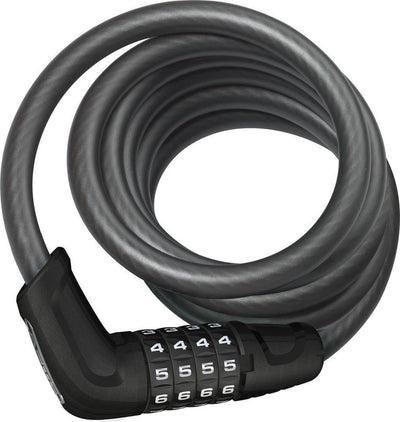 Abus Spiralkabelschloss Tresor 6512c schwarz 180 cm SCMU-Halterung im Lieferumfang enthalten