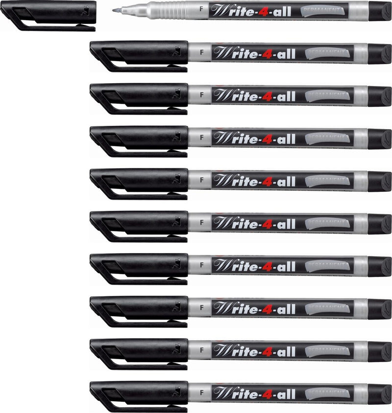 Stabilo write-4-all – Permanentmarker – fein 0,7 mm – Box mit 10 Stück