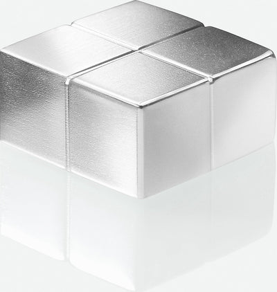 Sigel Glastafelmagnete - 20x10x20mm - C10 extra stark - Silber - 2 Stück - si-ba704