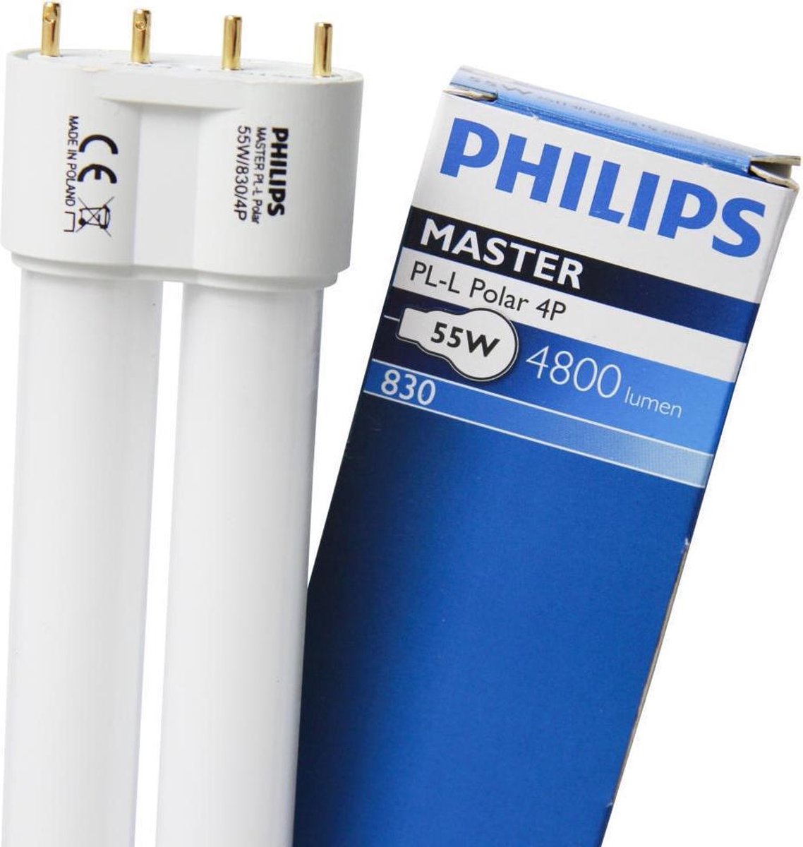 Philips Master-PL-L-Lampe 55 W 830 4 P 2 G11 Warmweiß
