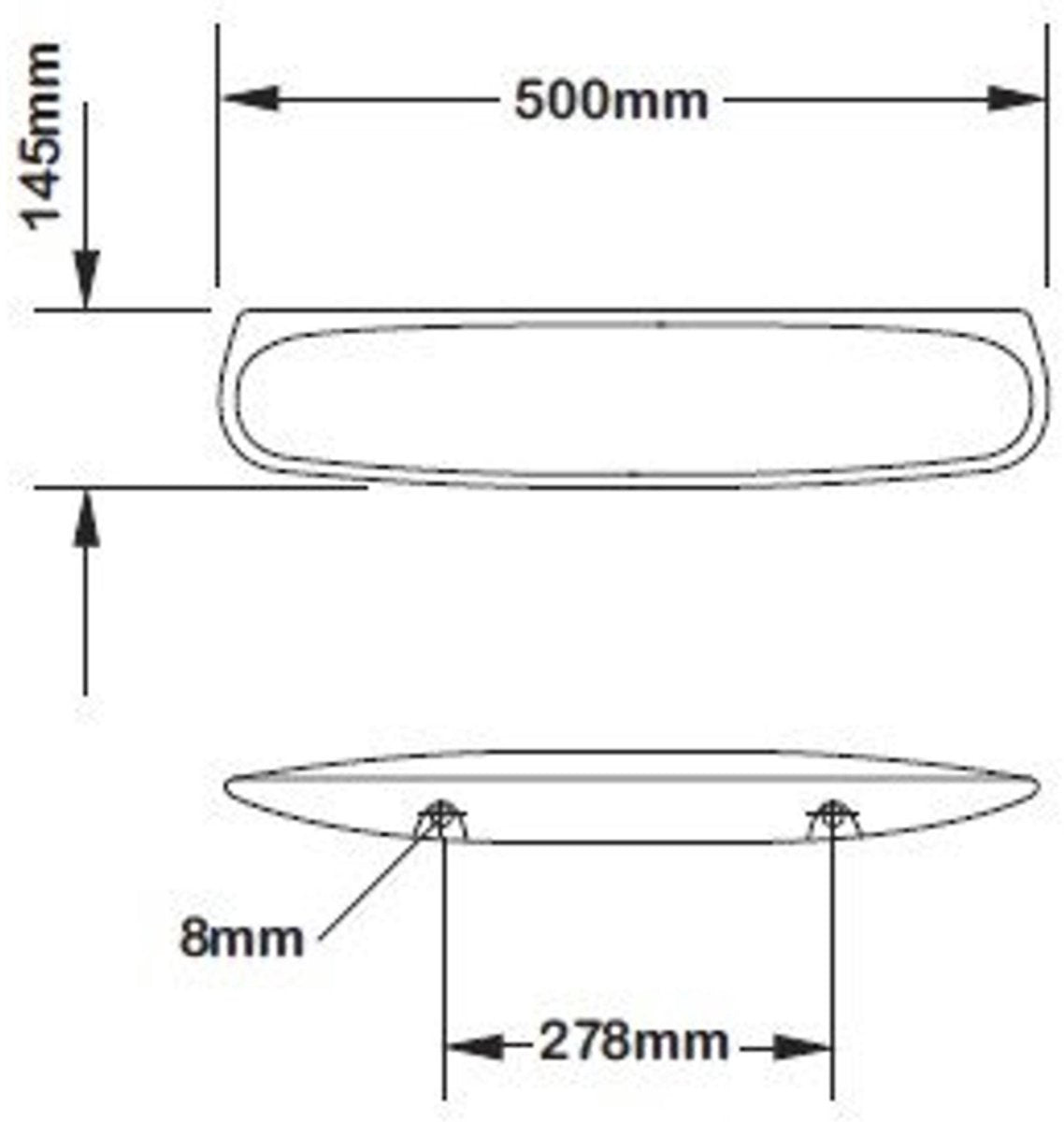 Plieger Spring Brüssel Regal 50cm weiß