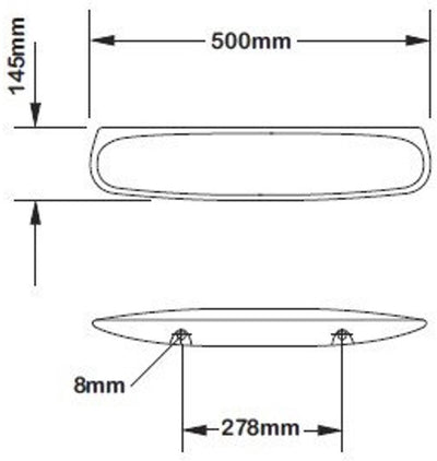 Plieger Spring Brüssel Regal 50cm weiß