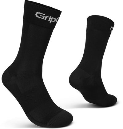 Gripgrab - Ride High Cut Sommer-Radsocken 1 Paar Radsport-Coolmax-Socken hoch - Unisex - Schwarz