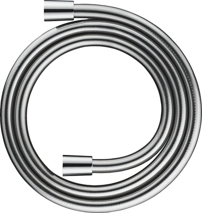Duravit Brauseschlauch 125 cm – Knickschutzdrehgelenk – Drehstopp – Kunststoff-Metalloptik – Universal 1 2 – Chrom hochglänzend