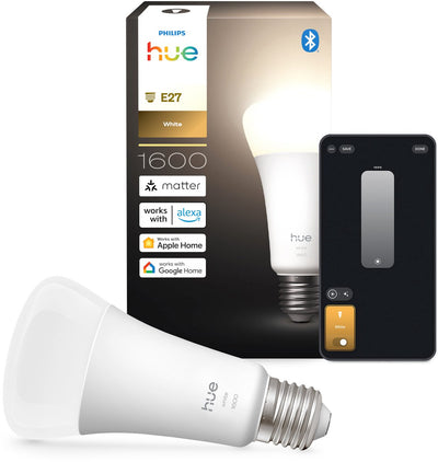 Philips Hue Smart LED A67 Glühbirne, warmweißes Licht, E27-Fassung