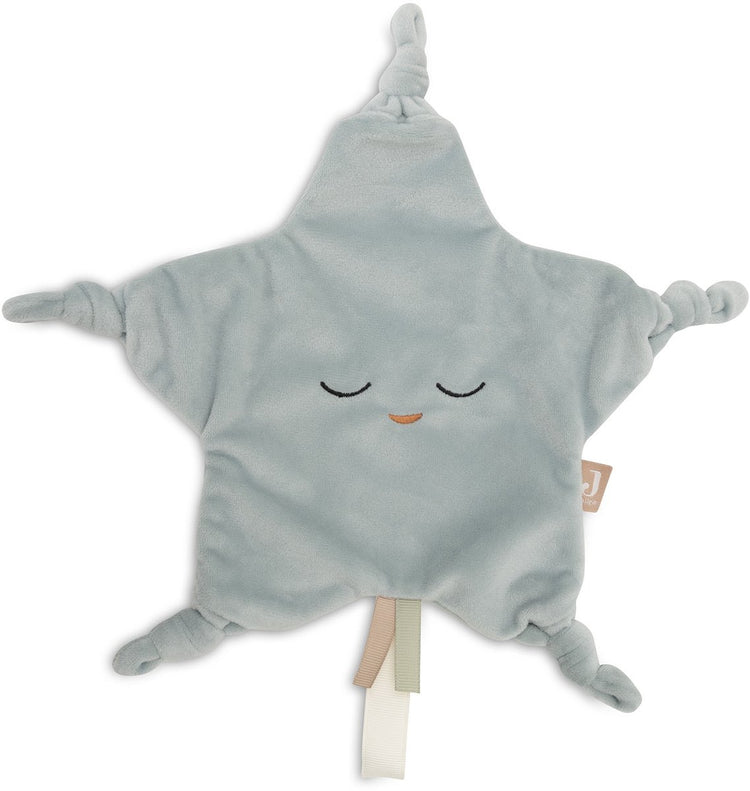 Jollein - Schnullertuch kleiner Stern - Schnuller-Kuscheltier Baby - 100 % Polyester - Seegrün