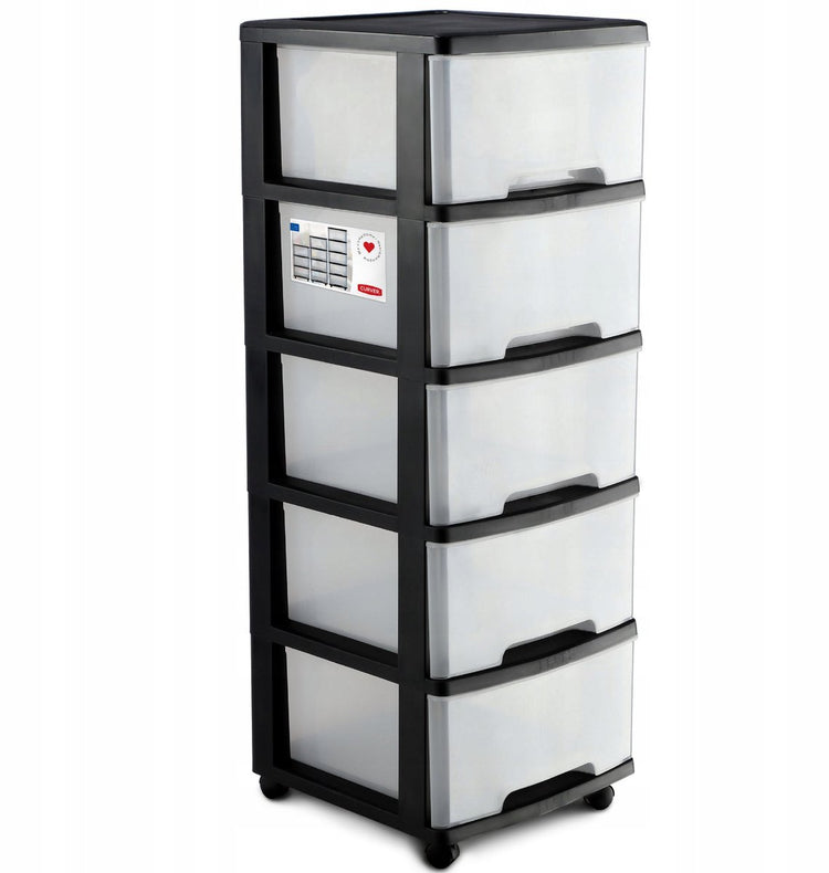 Curver Schubladensystem – 5x20 Liter – mit Rollen