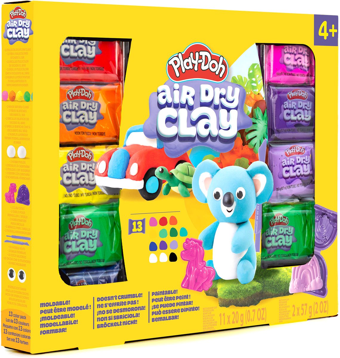 Play-Doh Play-Doh – lufttrocknender Ton – 13er-Pack