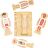 Bigjigs Holzanatomiepuzzel - Junge, 26st.