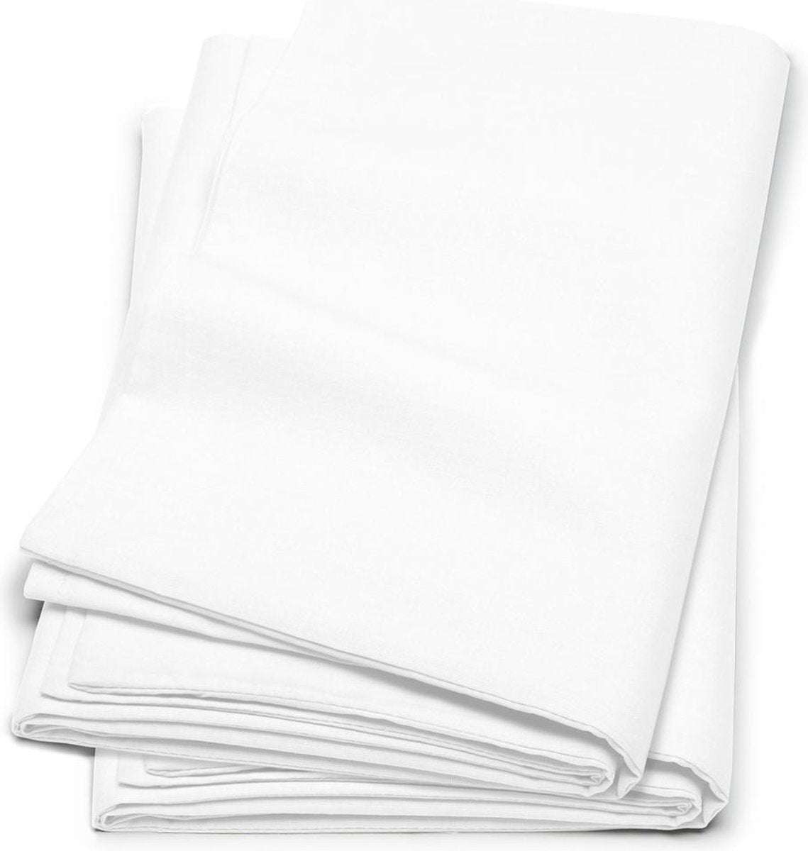 Cinderella-Kissenbezug – Set mit 2 Kissenbezügen – Baumwolle – Flanell – mit Reißverschluss – 40 x 80 cm – weiß
