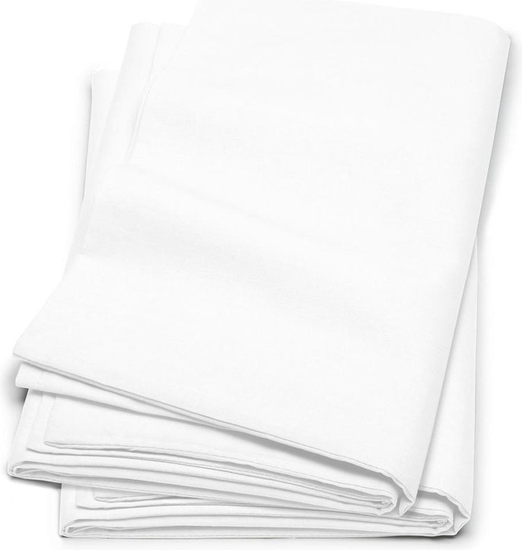 Cinderella-Kissenbezug – Set mit 2 Kissenbezügen – Baumwolle – Flanell – mit Reißverschluss – 40 x 80 cm – weiß