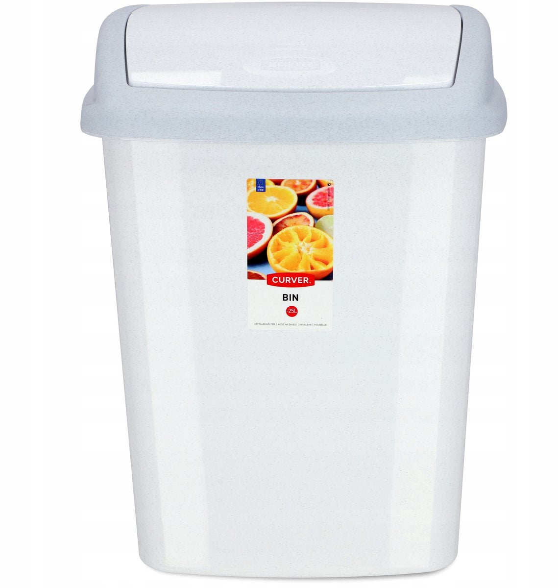 Curver Dominik – Abfallbehälter – 25 l – Grau – Luxus-Granit