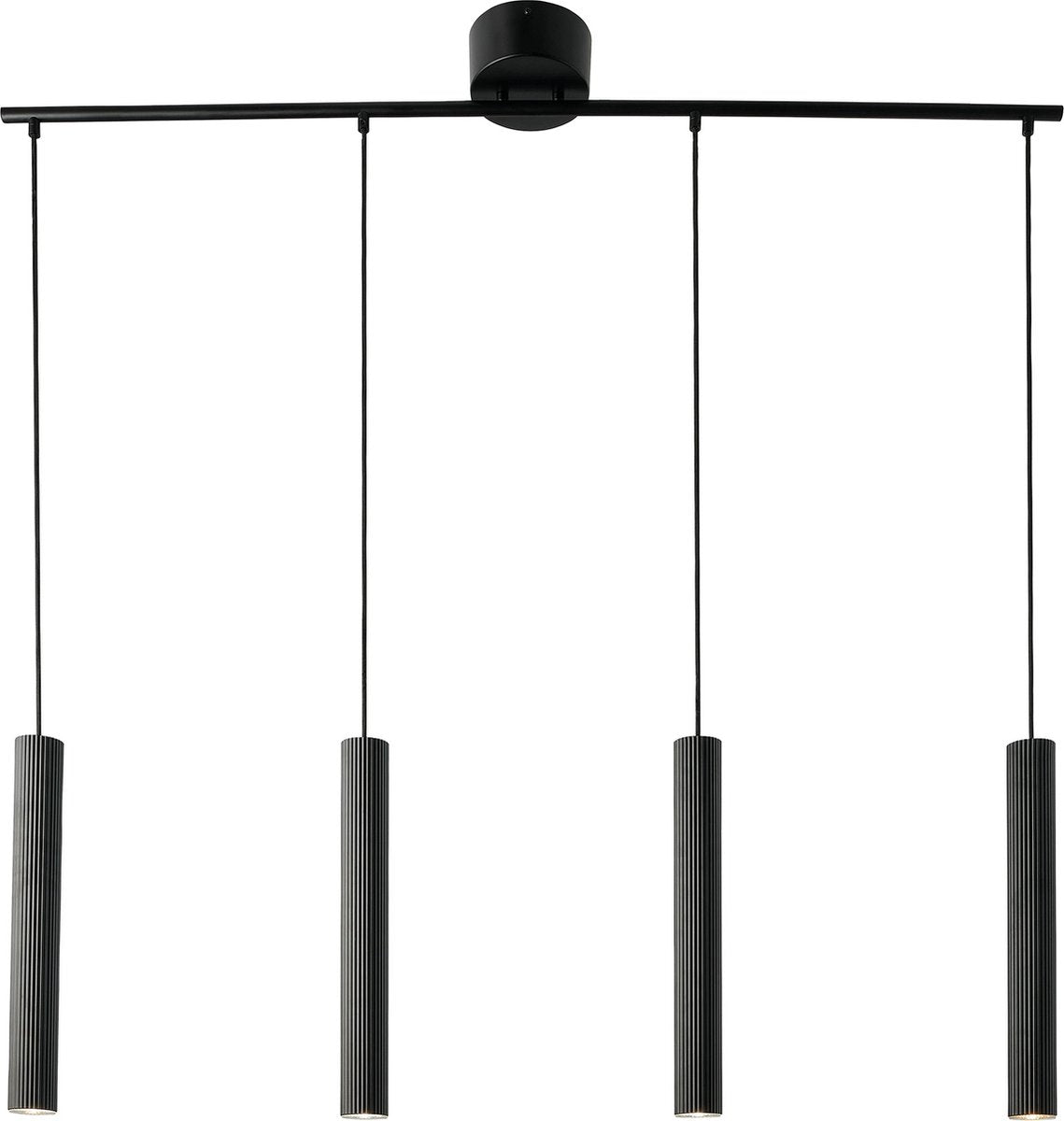 Nordlux Vico-Hängelampe-4-Schiene-GU10-Schwarz