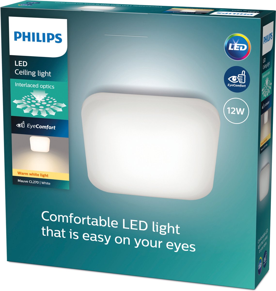 Philips LED Philips lila Deckenleuchte weiß 2700k 12w