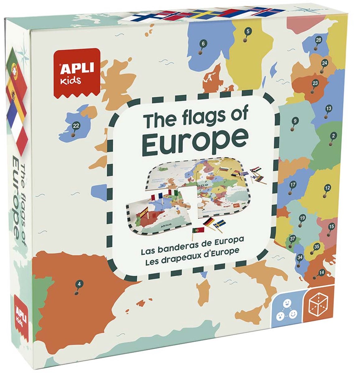 Apli Kinderpuzzle Europa-Flaggen