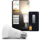 Philips Hue Smart LED A60 Lampe, warmweißes Licht, E27-Fassung