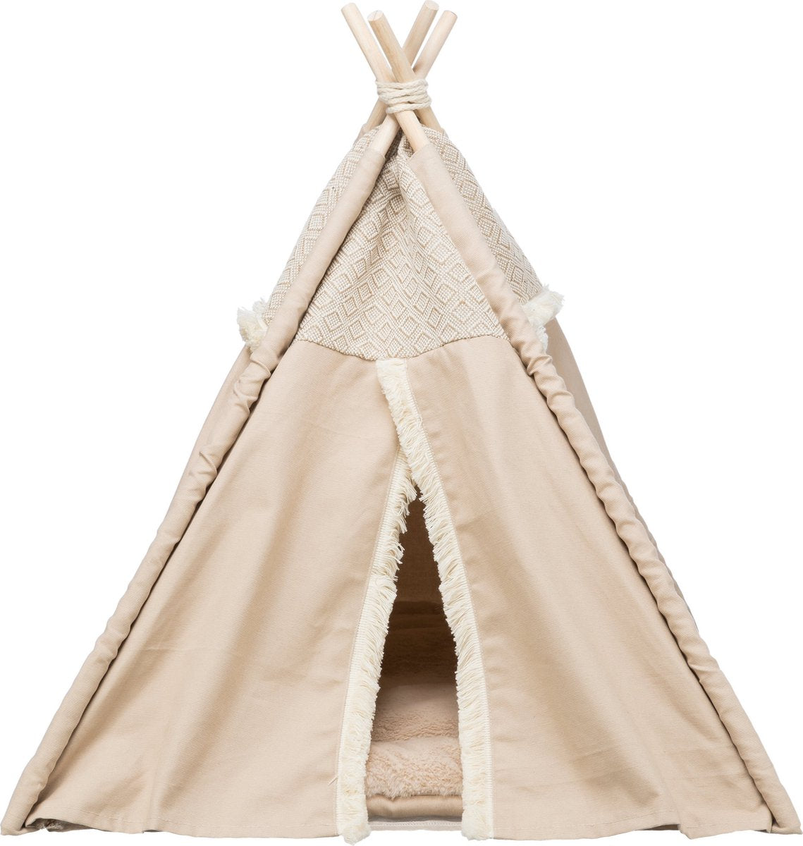 Trixie -Katzenkorb Tipi Boho Beige