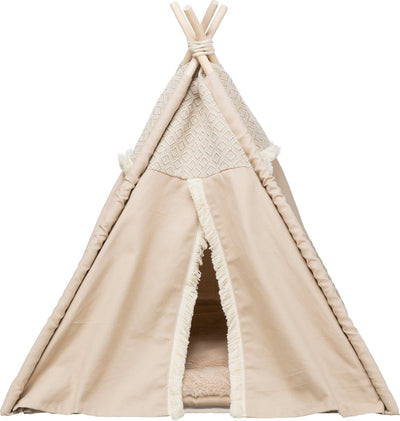 Trixie -Katzenkorb Tipi Boho Beige