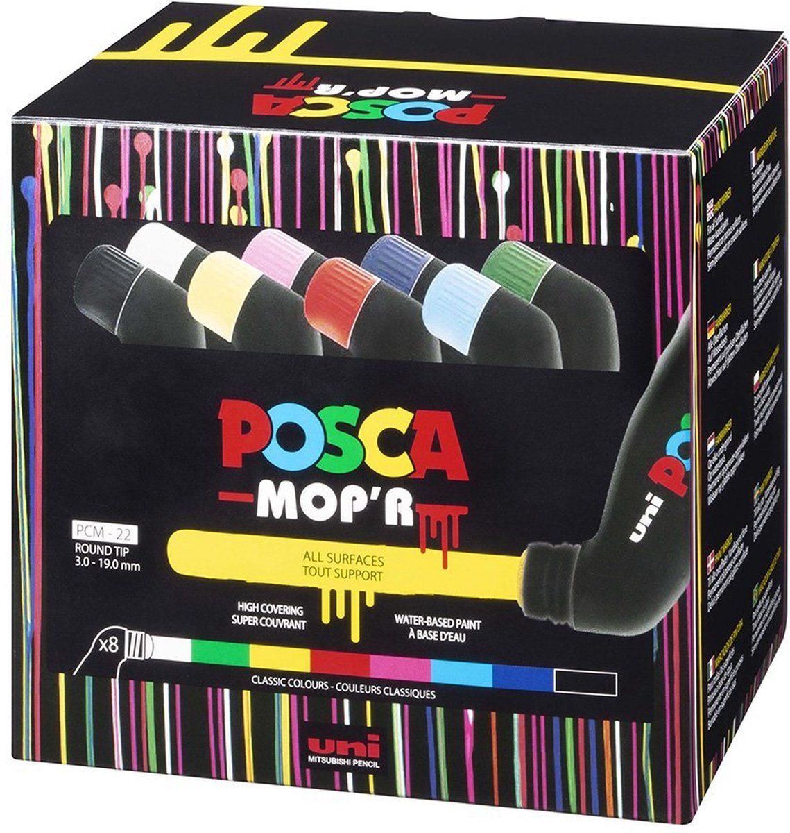 Posca Uni Uni Paint Marker XXL Mop'r 8 Set Classic