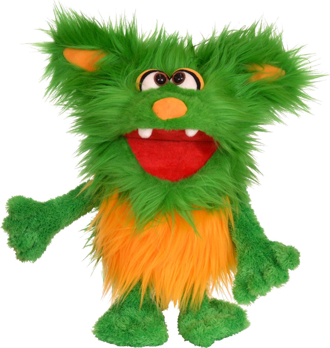 Living Puppets Handpuppe Monster to go - grünes Monster von 35 cm