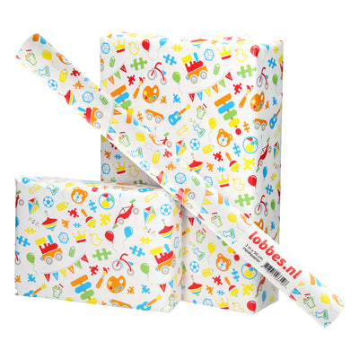 Lobbes Geschenkpapierspielzeug, 3 mtr