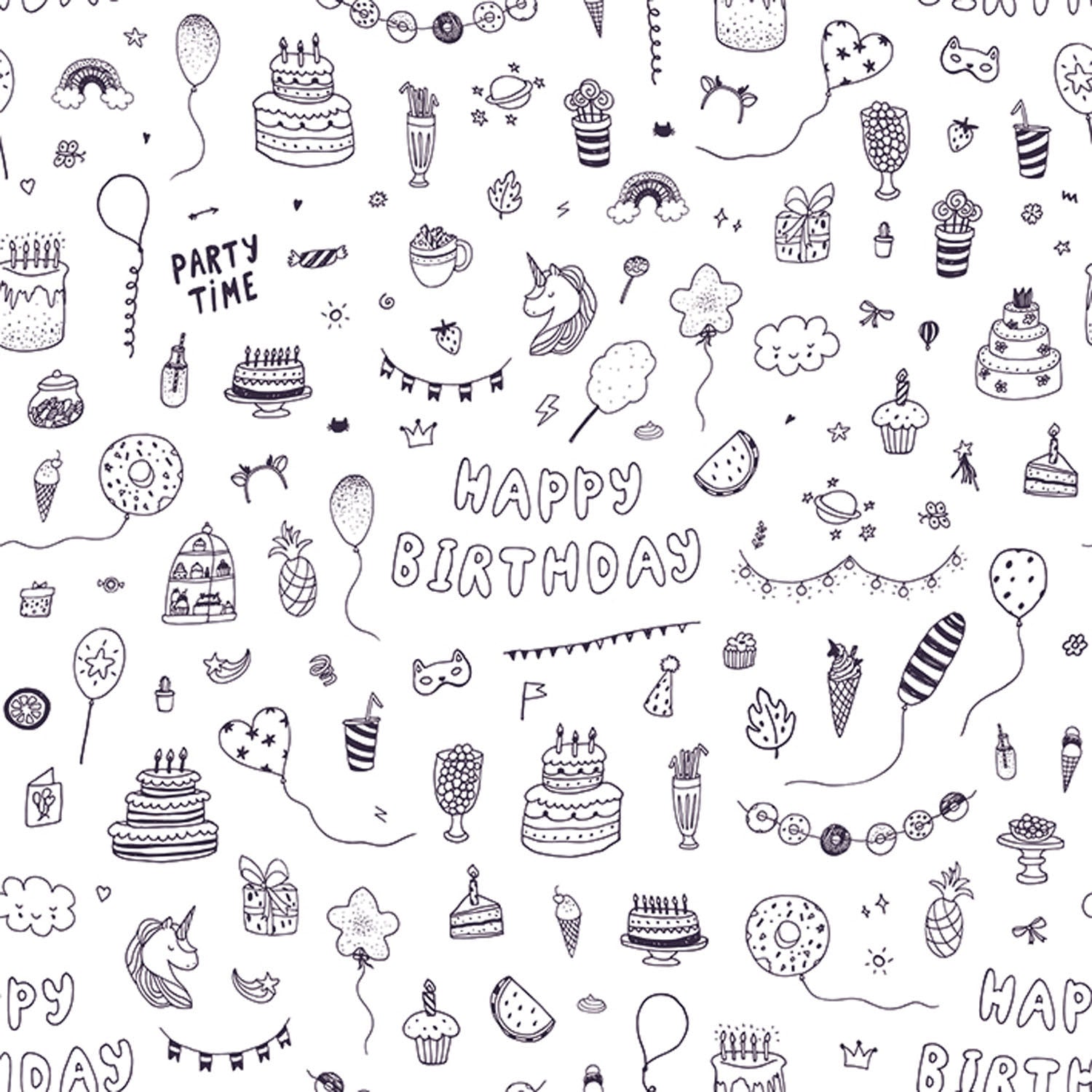 Papierpapier Einhornparty, 4 m.