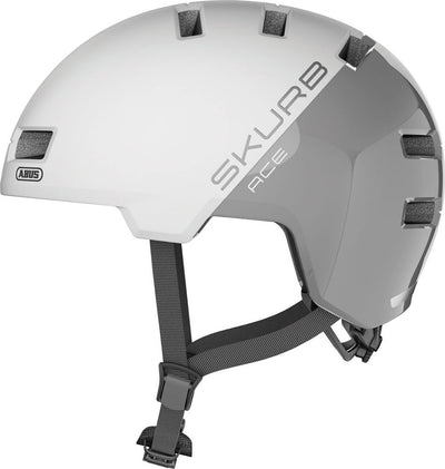 Abus Helm Skurb Ace S silberweiß