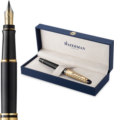 Waterman Expert Füllfederhalter | die Opernsammlung | schwarzes Gold | Geschenkverpackung