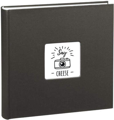 Hama Album XL Fine Art 30x30 cm 100 weiße Seiten #039;s schwarz