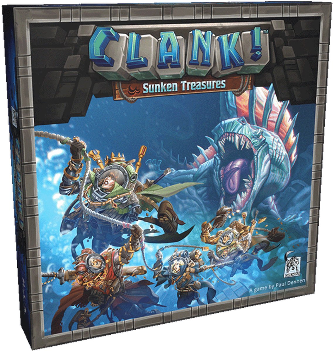 Asmodee-Brettspiel klappert! Erweiterungsabenteuer „Versunkene Schätze“.