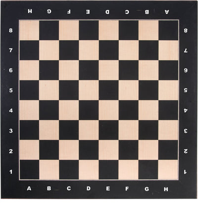 Engelhart Schachbrett – Ahorn eingelegt 40x40 cm – mit Koordinaten (Buchstaben Zahlen) – Holzschachbrett für Schachspiel –