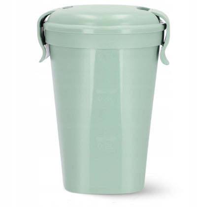 Curver Joghurtbecher Smart to go – Müslibecher – 0,6l – grün – 100 % auslaufsicher – mikrowellengeeignet