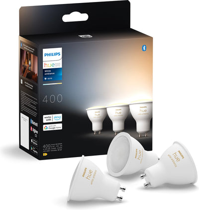 Philips Hue Spot – warmes bis kühles weißes Licht – 3er-Pack – GU10