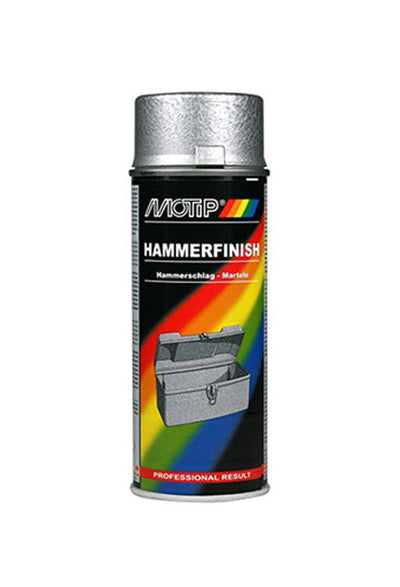 Motip 1051401 – Hammerschlagfarbe Silber Spraydose 400 ml | 1 Stk