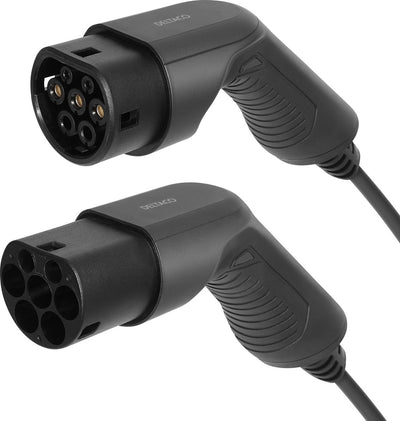 Deltaco Universal E-Charge Ladekabel für Elektroauto – Typ 2 – 16a 3,6 kW – 3 m – Schwarz