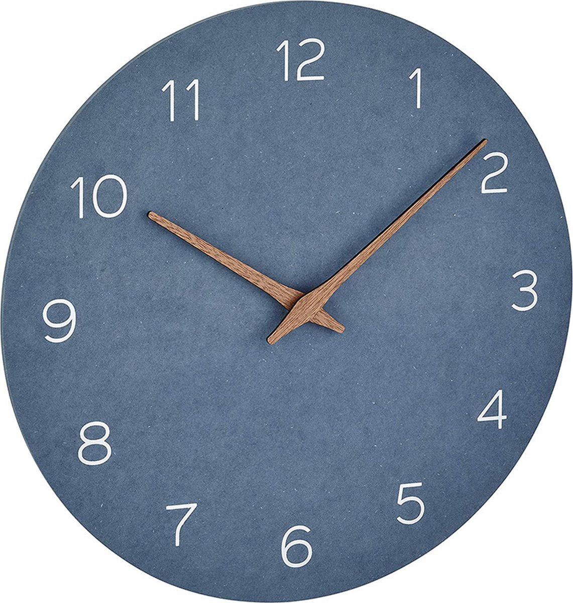 Tfa Dostmann 60.3054.06 - Wanduhr - analog - leiser Lauf - Holzoptik - Holz - MDF - Taubenblau - Braun - 30 cm ø