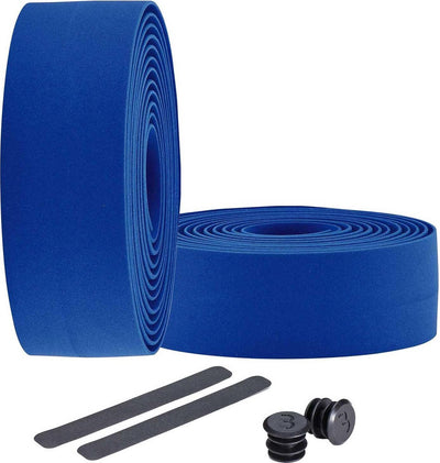 Bbb Cycling Lenkerband Rennrad – selbstklebendes Lenkerband mit Stretchmaterial – rutschfest – Länge: 200 cm – Dicke: 2 mm – inklusive Lenkerkappen – blau – Rennband BHT-01