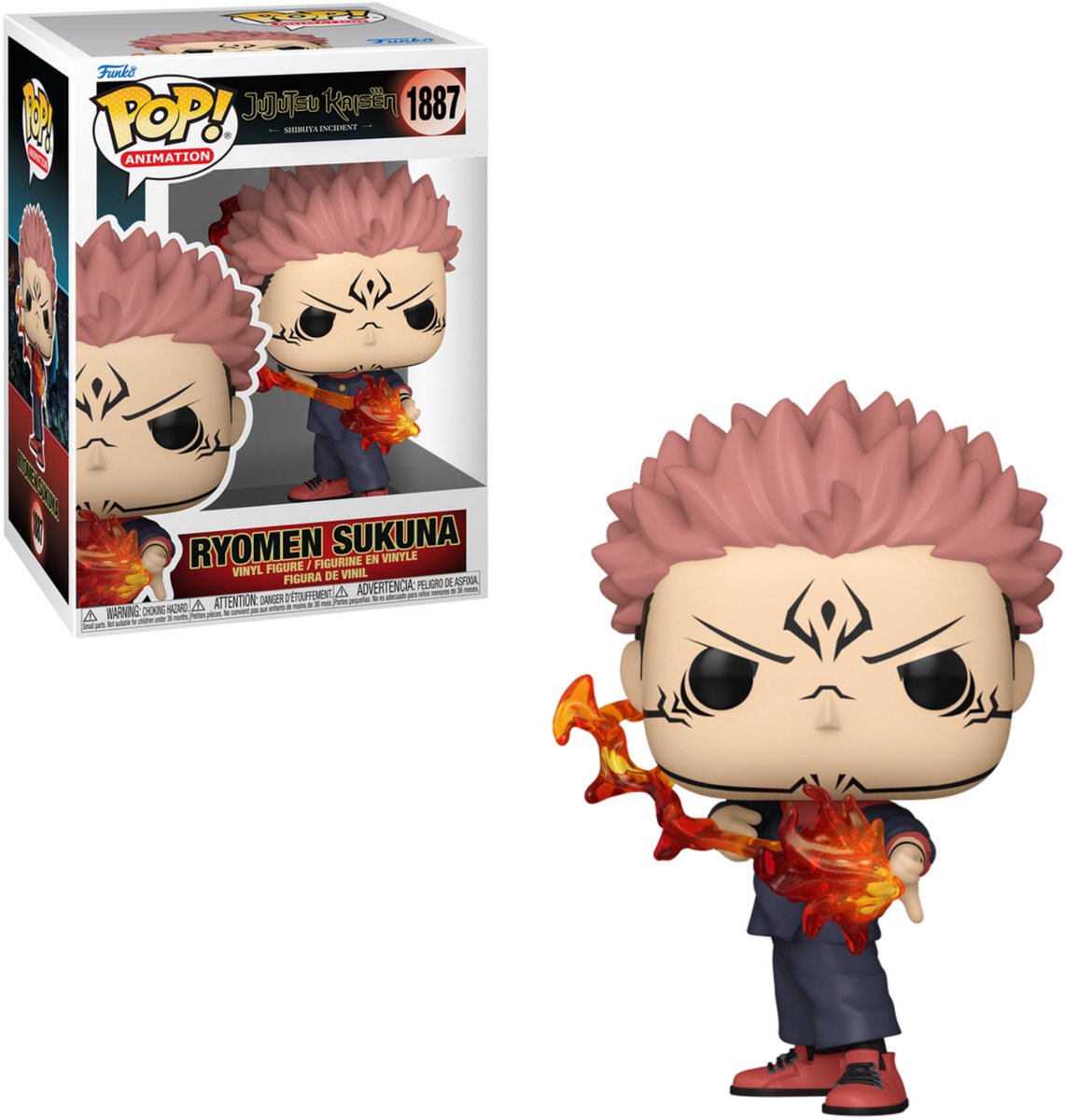 Funko Jujutsu Kaisen Sukuna (Feuerpfeil) Vinylfigur 1887 Unisex Pop! - neutral - Standard