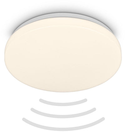 B.k.licht briloner - LED-Badezimmerlampe - Badezimmerbeleuchtung mit Bewegungsmelder - Deckenlampe mit warmweißem Licht - ø27 x 6,5 cm