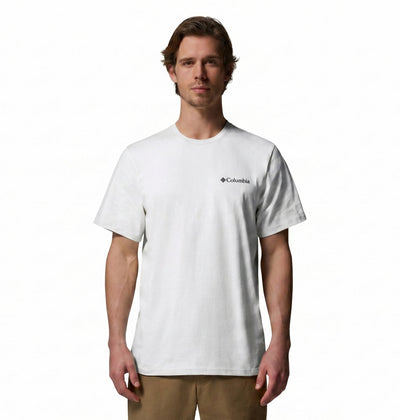 Columbia csc™ Outdoor Back Graphic Tee Herren-Outdoor-Shirt – Weiß, Scoped View