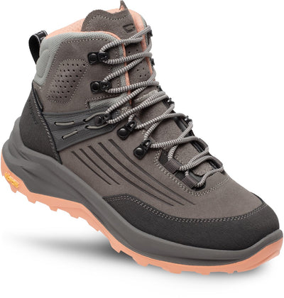 Grisport Overland Mid Damen-Wanderstiefel – grauer Pfirsich
