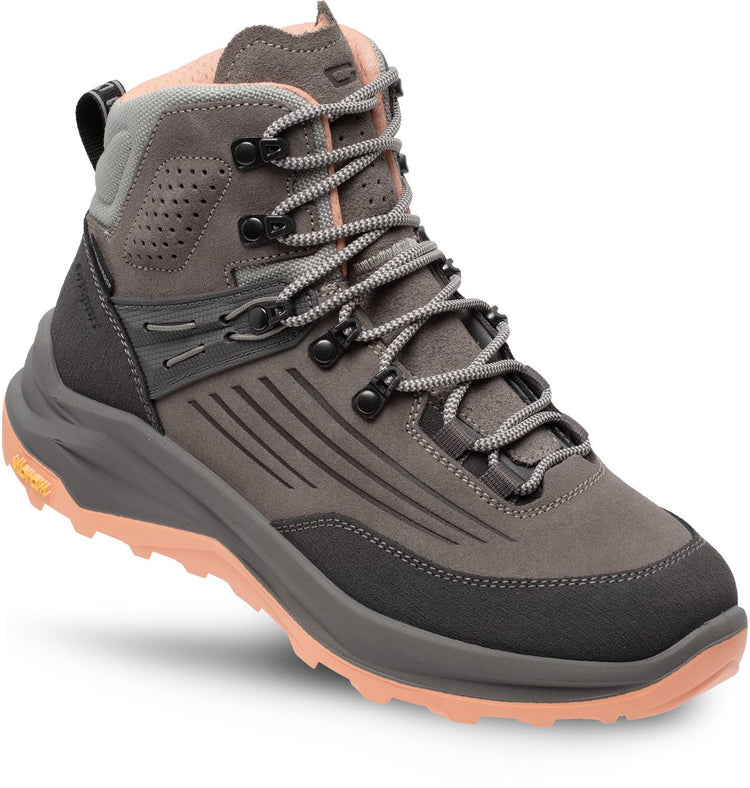 Grisport Overland Mid Damen-Wanderstiefel – grauer Pfirsich