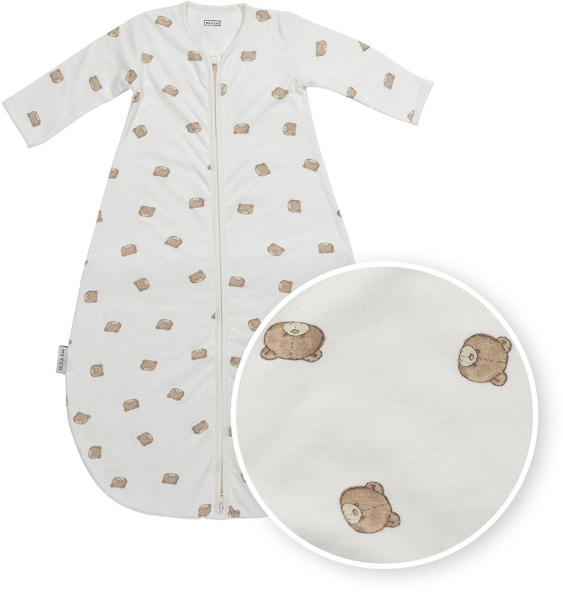 Meyco Baby Bear Babyschlafsack rund – mehrfarbig – 110 cm – 1,0 Tog