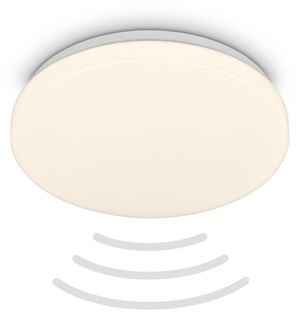 B.k.licht briloner - LED-Badezimmerlampe - Badezimmerbeleuchtung mit Bewegungsmelder - Deckenlampe mit warmweißem Licht - ø27 x 6,5 cm