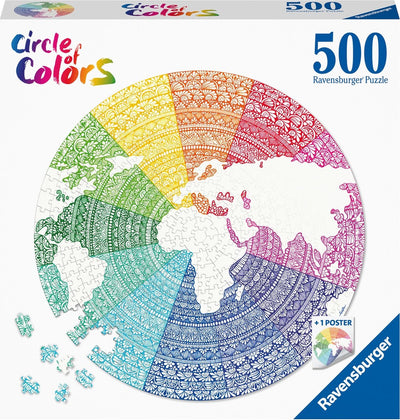 Ravensburger Circle of Farbs Rätsel Mandala, 500st.