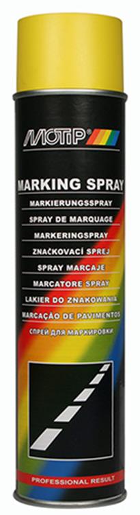 Motip 1057398 - 000031 Markierungsspray gelb manueller Gebrauch 600ml | 6 Stück