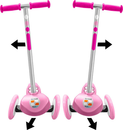 Stamp Skids Control 3-Rad Kinderroller – Lenkroller – Mädchen – Pink