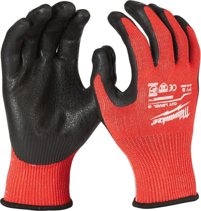 Getauchte Handschuhe der Milwaukee-Schneideklasse 3. Schnittstufe 3 Handschuhe – M 8 – 1 Stück – 4932471420